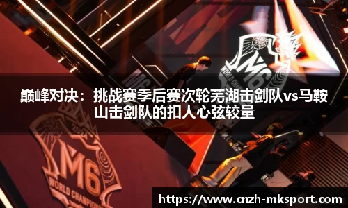 巅峰对决:挑战赛季后赛次轮芜湖击剑队vs马鞍山击剑队的扣人心弦较量