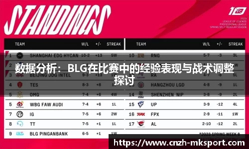 数据分析:BLG在比赛中的经验表现与战术调整探讨